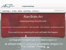 Tablet Screenshot of alanbrainart.com